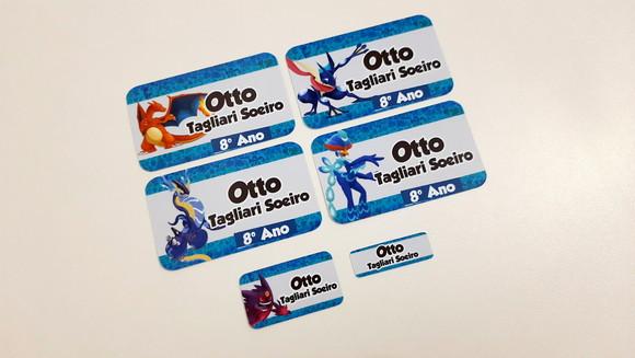 Etiqueta Escolar Pokemon