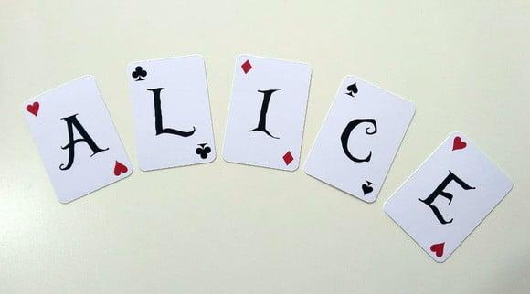 Frete Grátis: Painel de Cartas-alice no País das Maravilhas