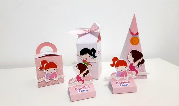 Kit 40 Caixas Lembrancinha - Ginástica Ritmica