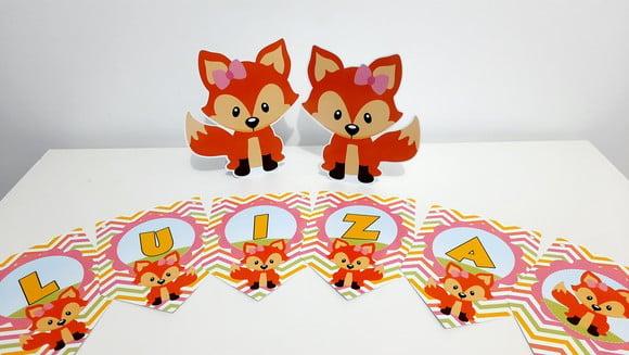 Kit Bandeirola e Display - Raposinha