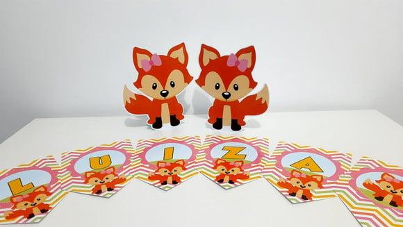 Kit Bandeirola e Display - Raposinha