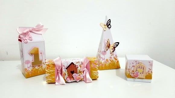 Kit Caixas 20 Itens - Jardim Encantado