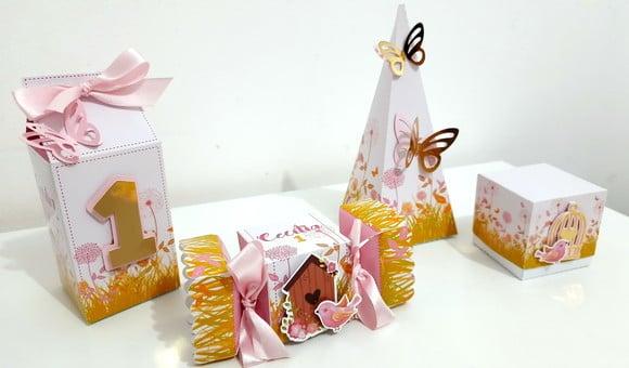 Kit Caixas 40 Itens - Jardim Encantado