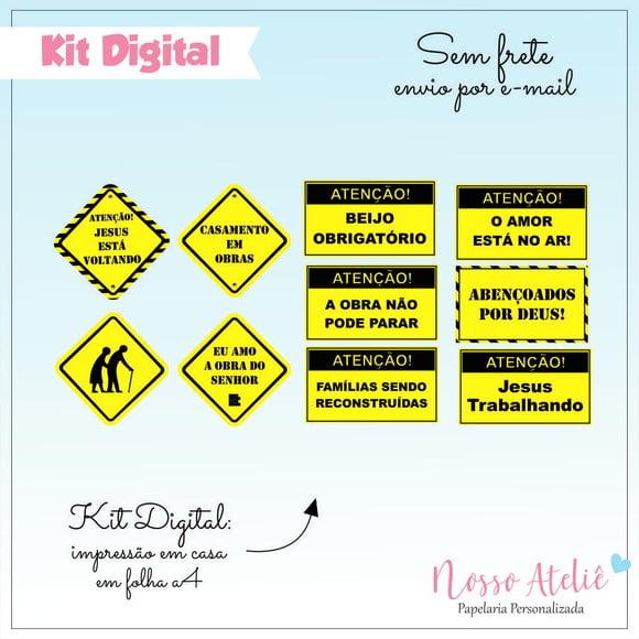 Kit Digital - Placas Igreja - Evento Casais