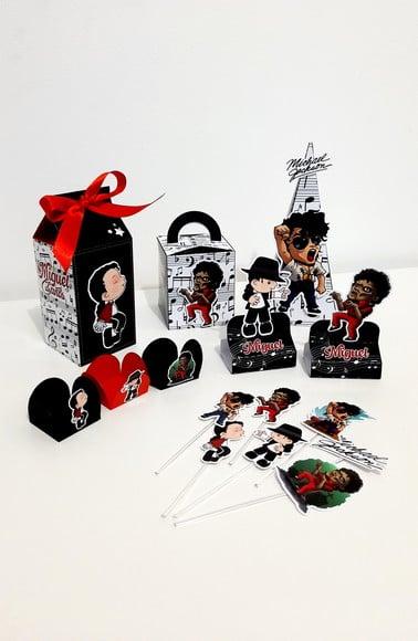 Kit Festa 80 Itens - Michael Jackson