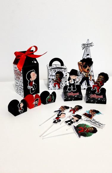 Kit Festa 80 Itens - Michael Jackson