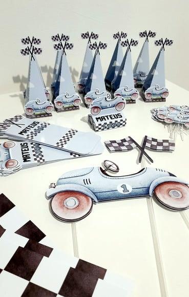 Kit Festa Carro Vintage - 42 Itens