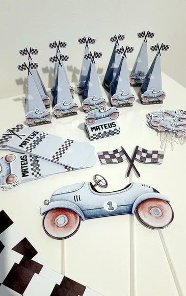 Kit Festa Carro Vintage - 42 Itens