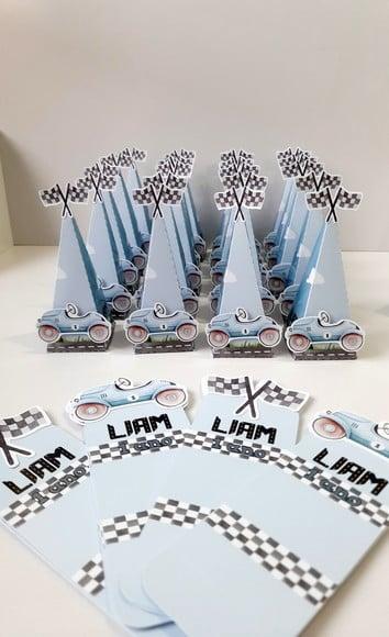 Kit Festa Carro Vintage - Cone Pirâmide e Bis Duplo