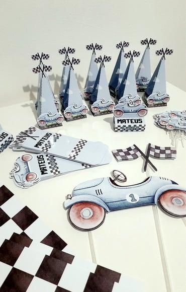 Kit Festa Carro Vintage - 42 Itens