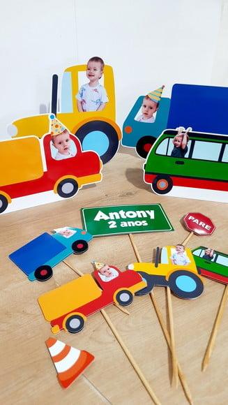 Kit Festa Personalizado - Meios de Transporte