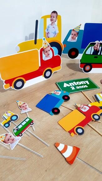 Kit Festa Personalizado - Meios de Transporte