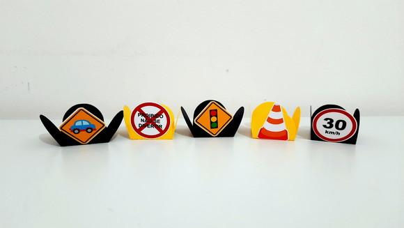 Kit Forminha e Topper - Meios de Transporte