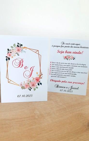 Kit Papelaria para Casamento - Floral