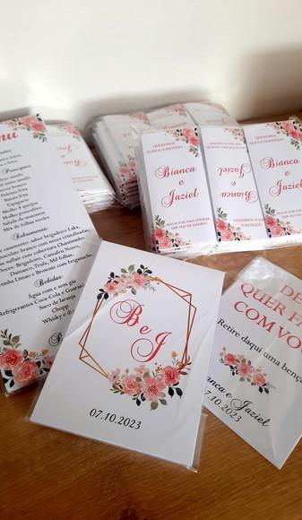 Kit Papelaria para Casamento - Floral