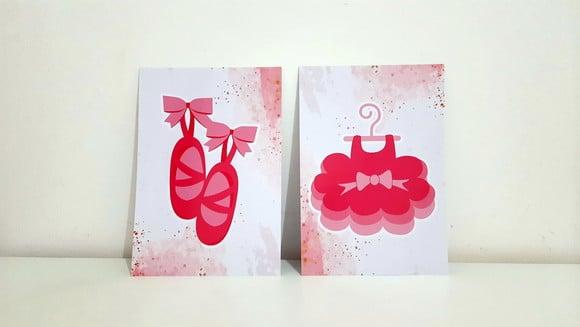 Kit Placas Decorativas - Ballet