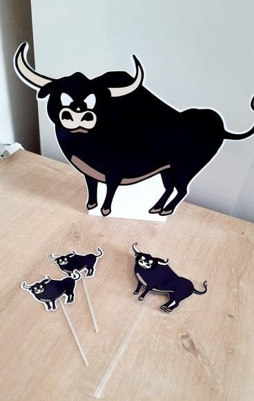 Kit Topper e Display - Boi da Cara Preta