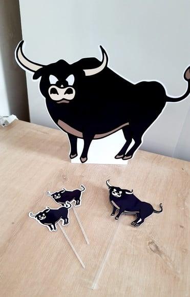 Kit Topper e Display - Boi da Cara Preta