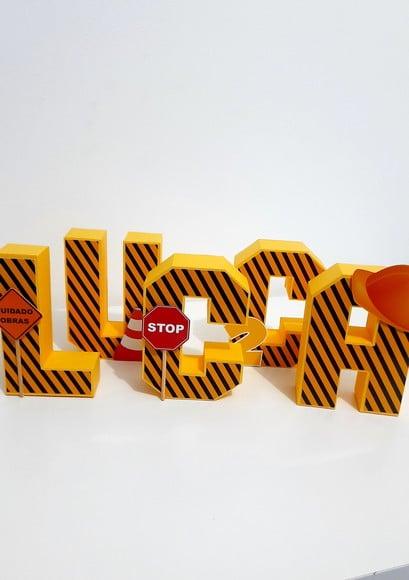Letra 3d - Construção