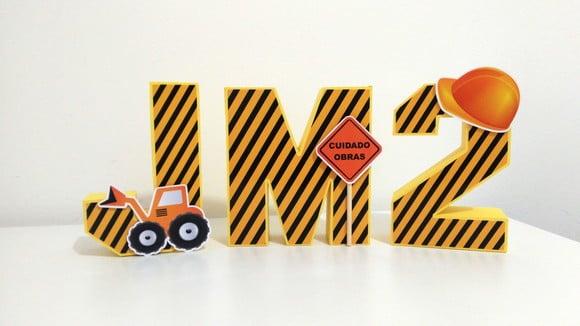 Letra 3d - Construção