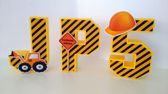Letra 3d - Construção