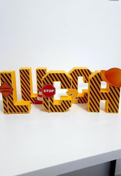 Letra 3d - Construção