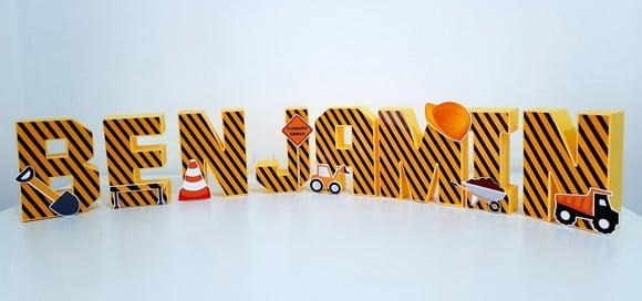 Letra 3d - Construção