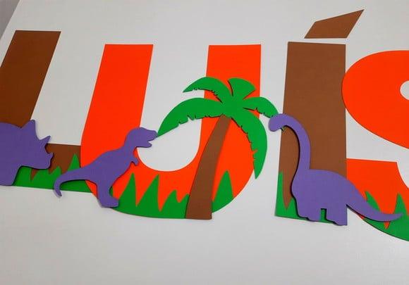 Letra para painel - Dinossauro