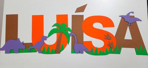 Letra para painel - Dinossauro