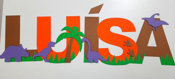 Letra para painel - Dinossauro