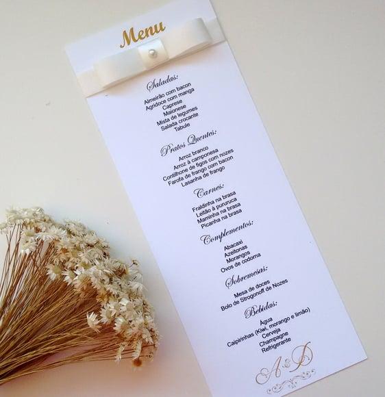 Menu Casamento