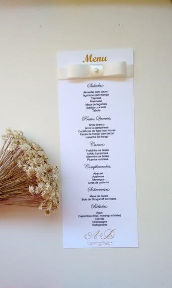 Menu Casamento