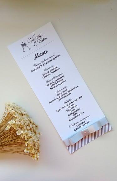 Menu Casamento
