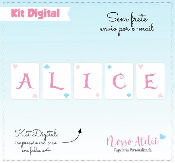 Painel Digital - Alice no País das Maravilhas