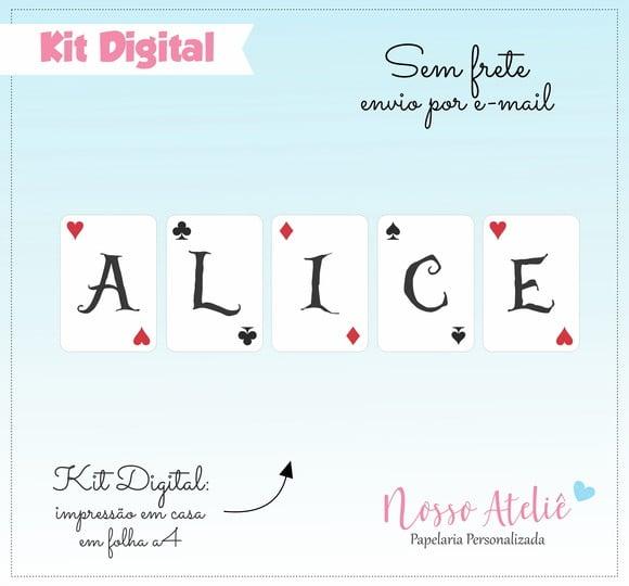 Painel Digital - Alice no País das Maravilhas