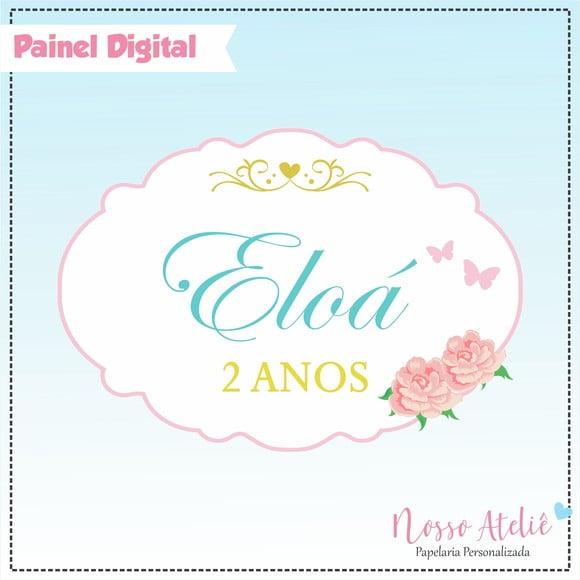 Painel Digital - Floral