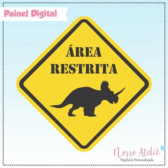 Painel Digital - Dinossauro