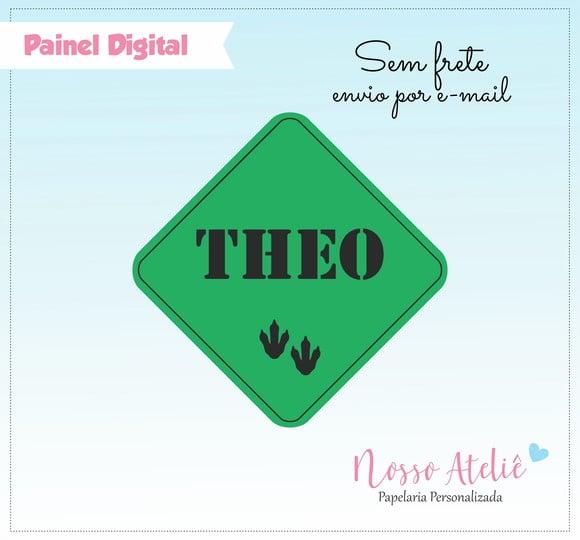 Painel Digital - Dinossauro