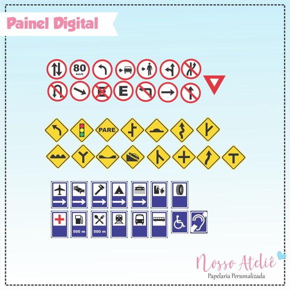 Painel Digital - Placas de Trânsito