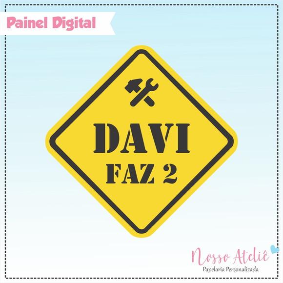 Painel Digital - Placa de Obras
