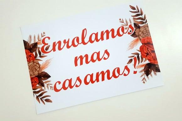Placa Casamento