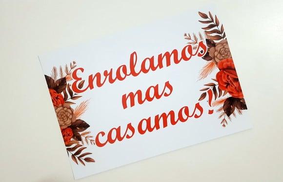 Placa Casamento