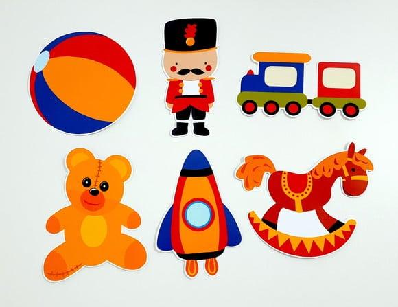 Placa Decorativa - Brinquedos