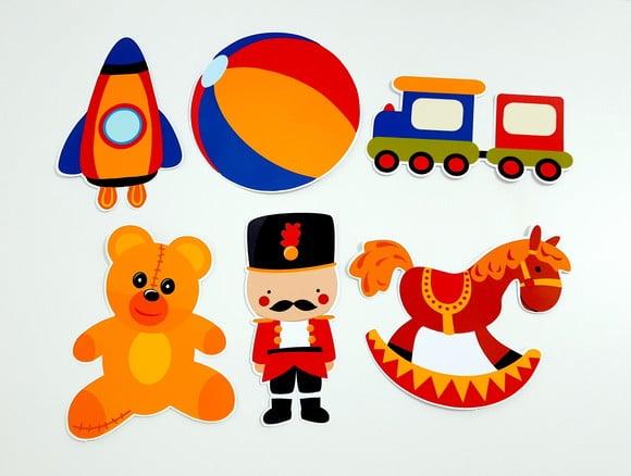 Placa Decorativa - Brinquedos