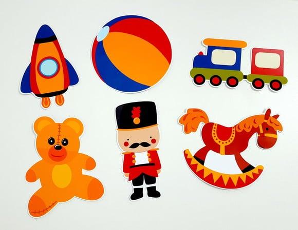 Placa Decorativa - Brinquedos