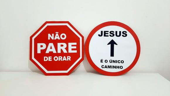 Placa Decorativa Scrap 30 cm - Igreja