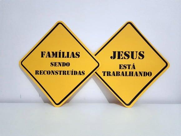 Placa Decorativa Scrap 38 cm - Igreja
