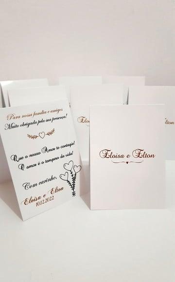 Placa para Mesa - Casamento