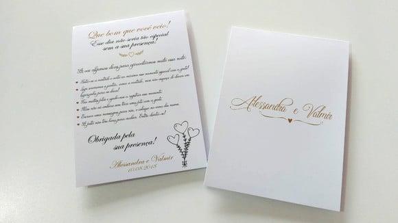 Placa para mesa - Casamento