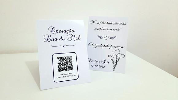 Placa para Mesa - Casamento